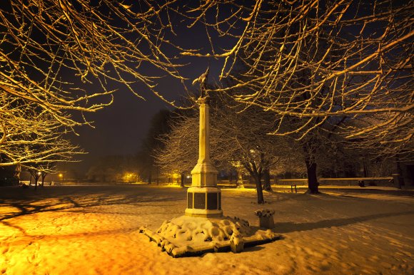 War Memorial at night